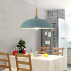 Pendant Ceiling Lamp Scandinavian Oak LED Adjustable Height