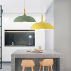 Pendant Ceiling Lamp Scandinavian Oak LED Adjustable Height