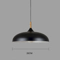 Pendant Ceiling Lamp Scandinavian Oak LED Adjustable Height