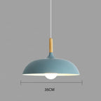 Pendant Ceiling Lamp Scandinavian Oak LED Adjustable Height