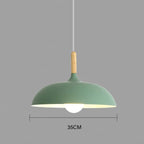 Pendant Ceiling Lamp Scandinavian Oak LED Adjustable Height