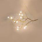 Pendant Chandelier 10-Light Crystal Bead Metallic Finish