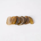 Pendant Chandelier Natural Agate Gilded Metal Warm Diffused Light