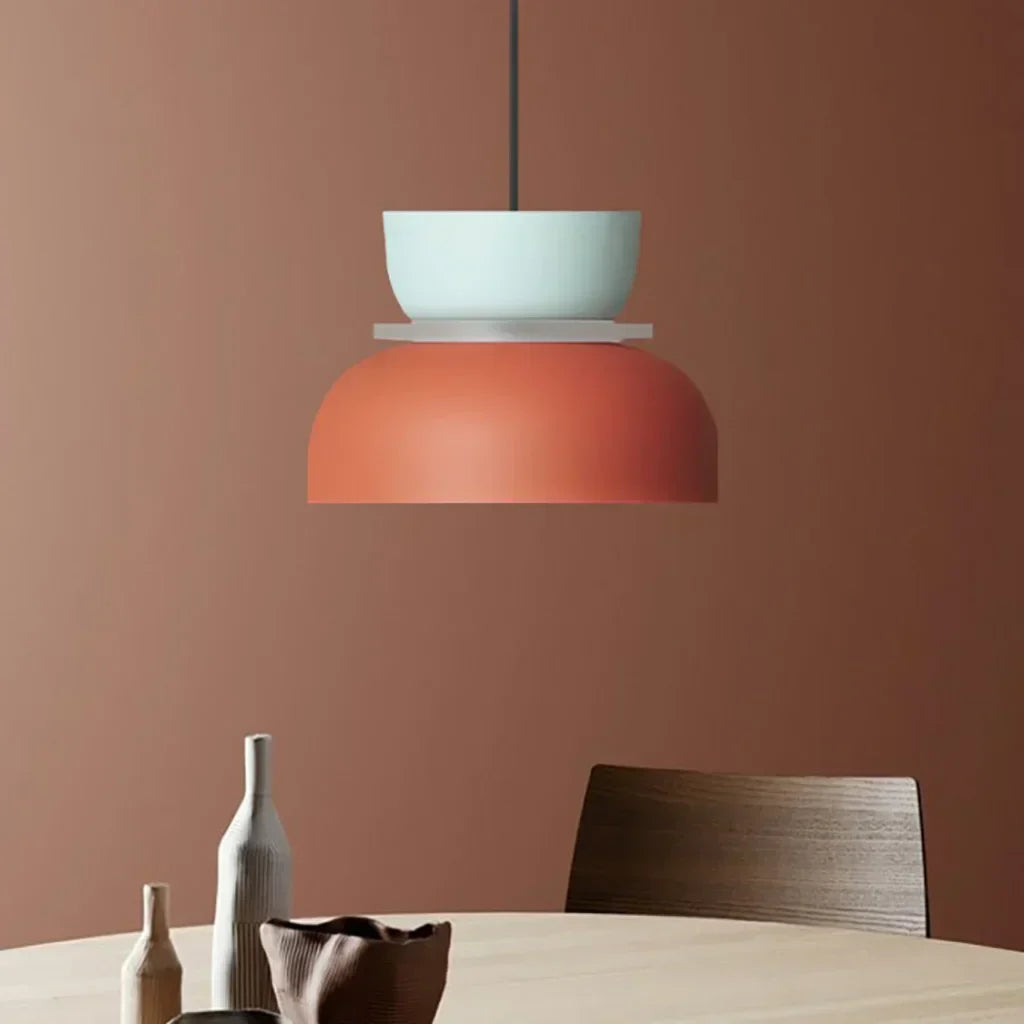 Pendant Lamp Acrylic Layered Shade Three Mode Lighting