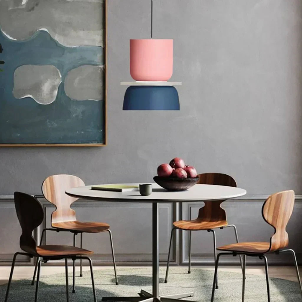 Pendant Lamp Acrylic Layered Shade Three Mode Lighting