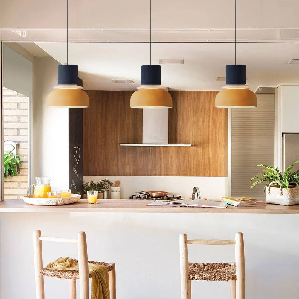 Pendant Lamp Acrylic Layered Shade Three Mode Lighting