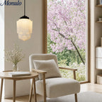 Pendant Lamp Art Deco Milk Glass Soft Diffuse Light