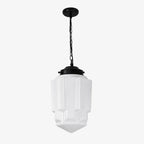Pendant Lamp Art Deco Milk Glass Soft Diffuse Light