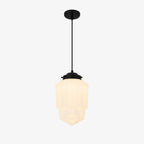 Pendant Lamp Art Deco Milk Glass Soft Diffuse Light
