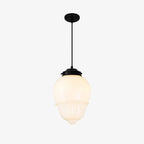 Pendant Lamp Art Deco Milk Glass Soft Diffuse Light