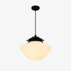 Pendant Lamp Art Deco Milk Glass Soft Diffuse Light
