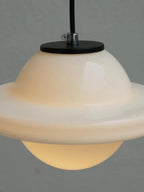 Pendant Lamp Art Deco Milk Glass Soft Diffuse Light