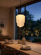 Pendant Lamp Art Deco Milk Glass Soft Diffuse Light