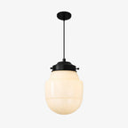 Pendant Lamp Art Deco Milk Glass Soft Diffuse Light