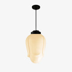 Pendant Lamp Art Deco Milk Glass Soft Diffuse Light