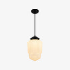 Pendant Lamp Art Deco Milk Glass Soft Diffuse Light