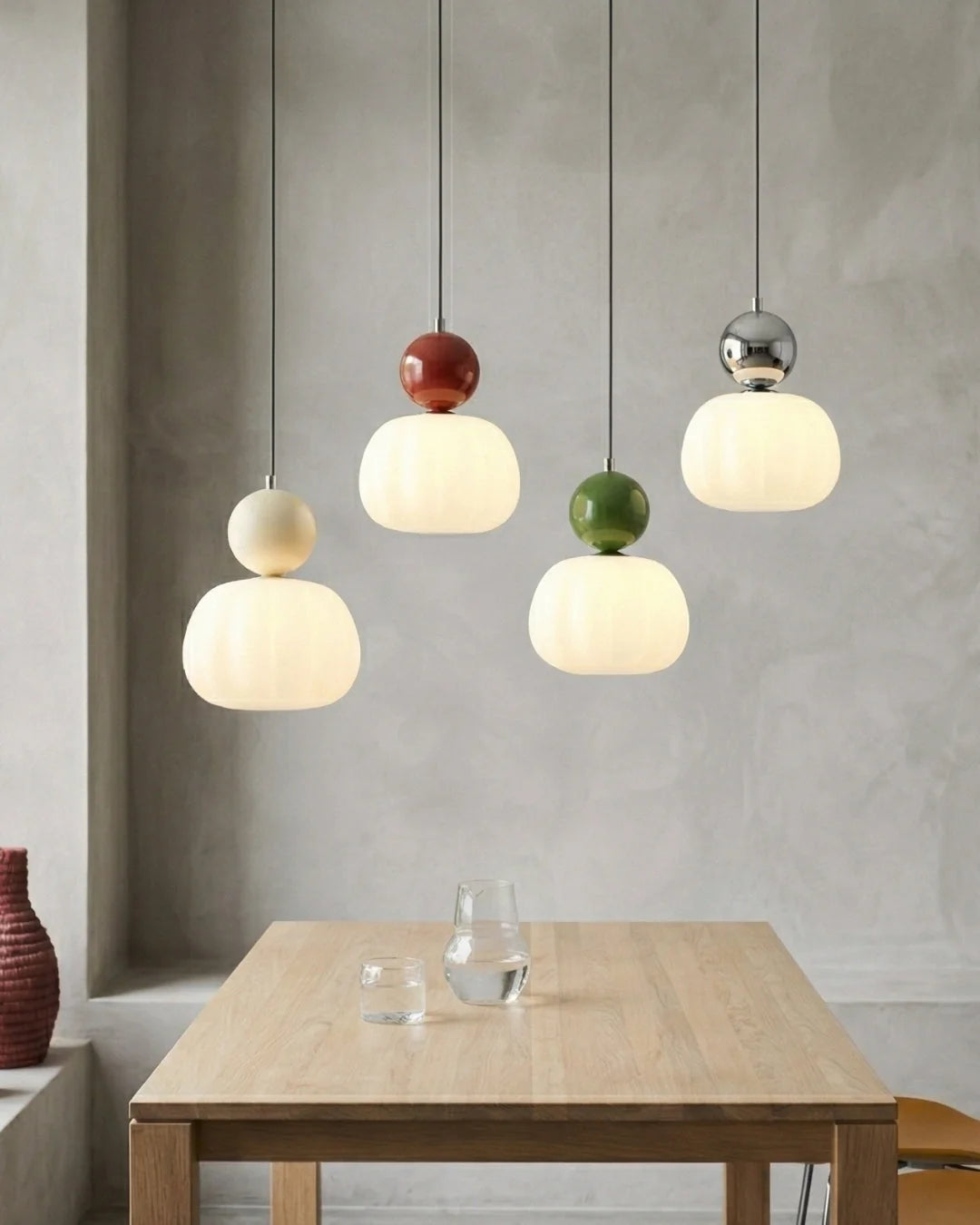Pendant Lamp Bauhaus Geometric Metal & Glass