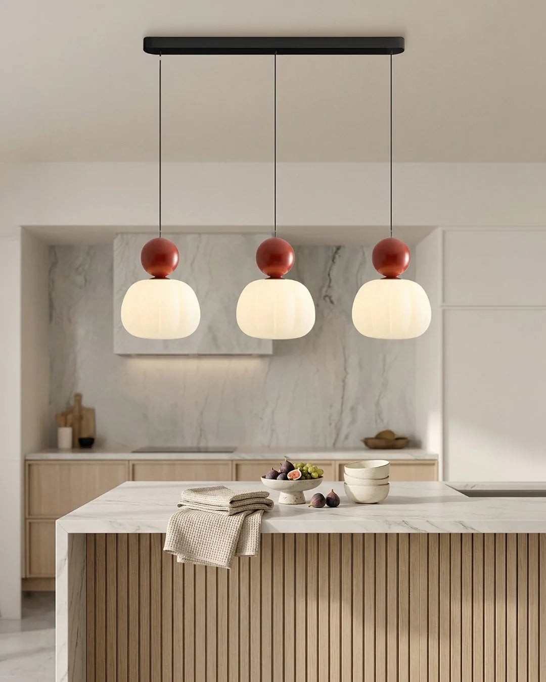 Pendant Lamp Bauhaus Geometric Metal & Glass