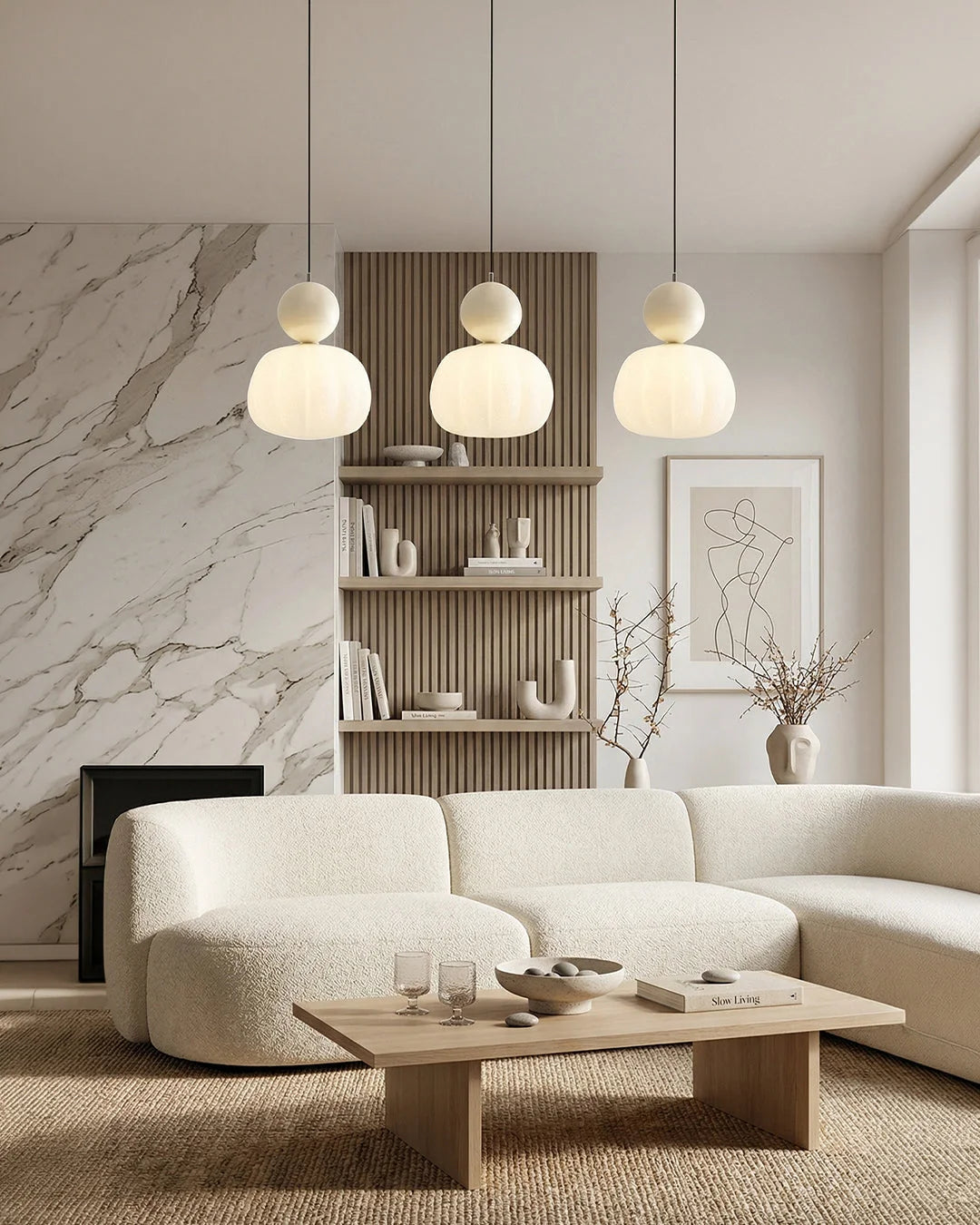 Pendant Lamp Bauhaus Geometric Metal & Glass