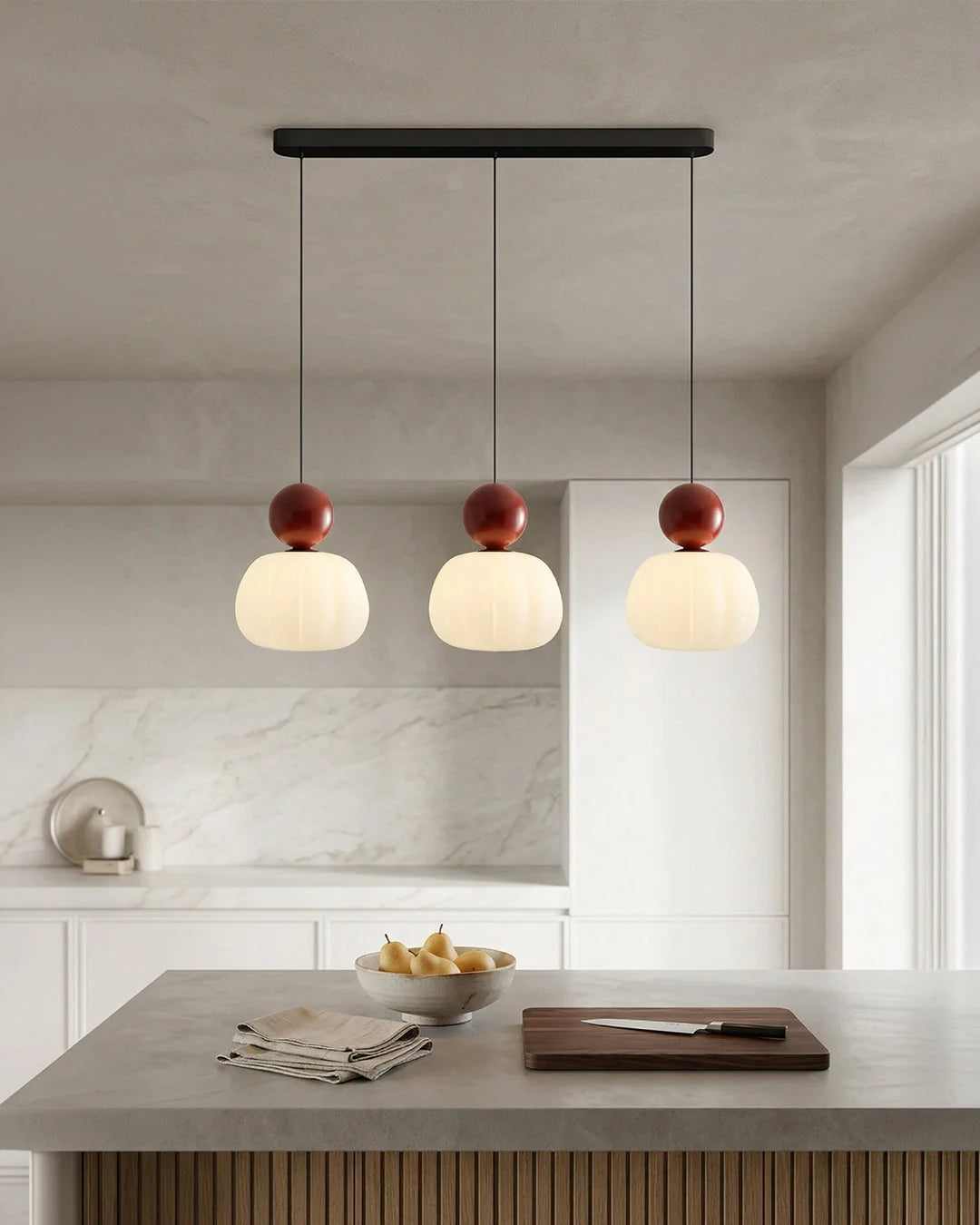 Pendant Lamp Bauhaus Geometric Metal & Glass