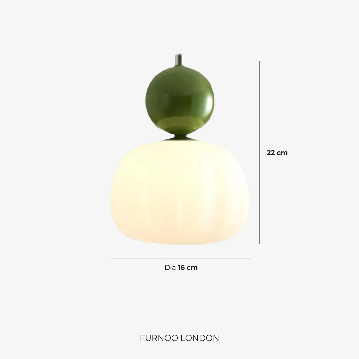 Pendant Lamp Bauhaus Geometric Metal & Glass