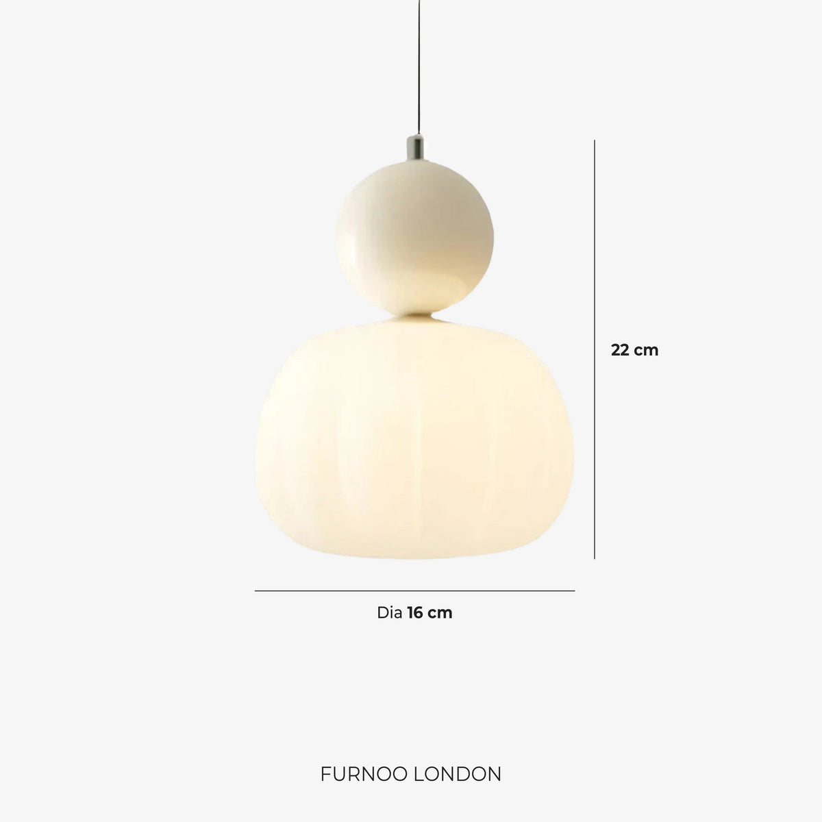 Pendant Lamp Bauhaus Geometric Metal & Glass