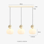 Pendant Lamp Bauhaus Geometric Metal & Glass
