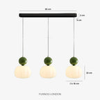 Pendant Lamp Bauhaus Geometric Metal & Glass