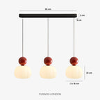 Pendant Lamp Bauhaus Geometric Metal & Glass
