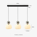 Pendant Lamp Bauhaus Geometric Metal & Glass