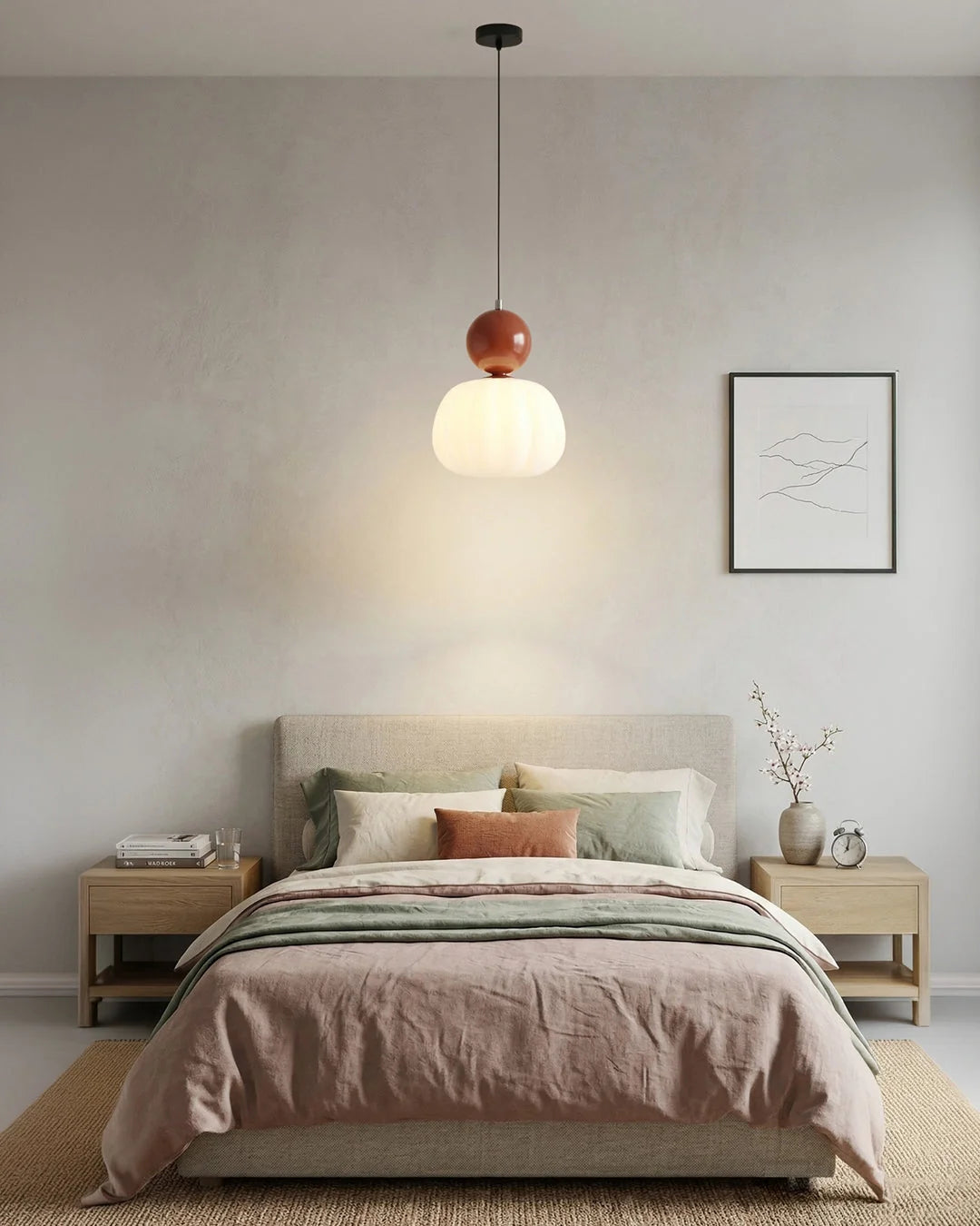 Pendant Lamp Bauhaus Geometric Metal & Glass