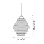 Pendant Lamp Bottle-Shaped Glass Shade Brass Finish Adjustable Cord