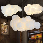 Pendant Lamp Cloud-Shaped Dual Sockets Adjustable Chain