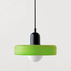 Pendant Lamp Colored Glass Adjustable Height E27 Socket