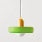 Pendant Lamp Colored Glass Adjustable Height E27 Socket