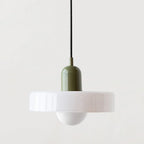 Pendant Lamp Colored Glass Adjustable Height E27 Socket