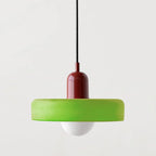 Pendant Lamp Colored Glass Adjustable Height E27 Socket