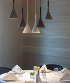Pendant Lamp Concrete Conical Focused Beam
