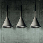 Pendant Lamp Concrete Conical Focused Beam