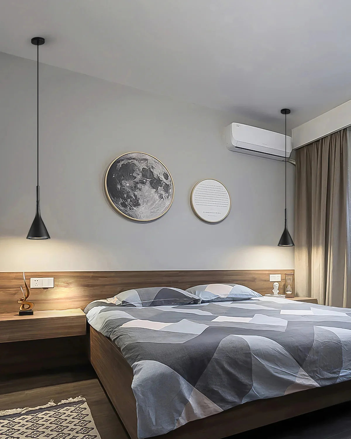Pendant Lamp Concrete Conical Focused Beam