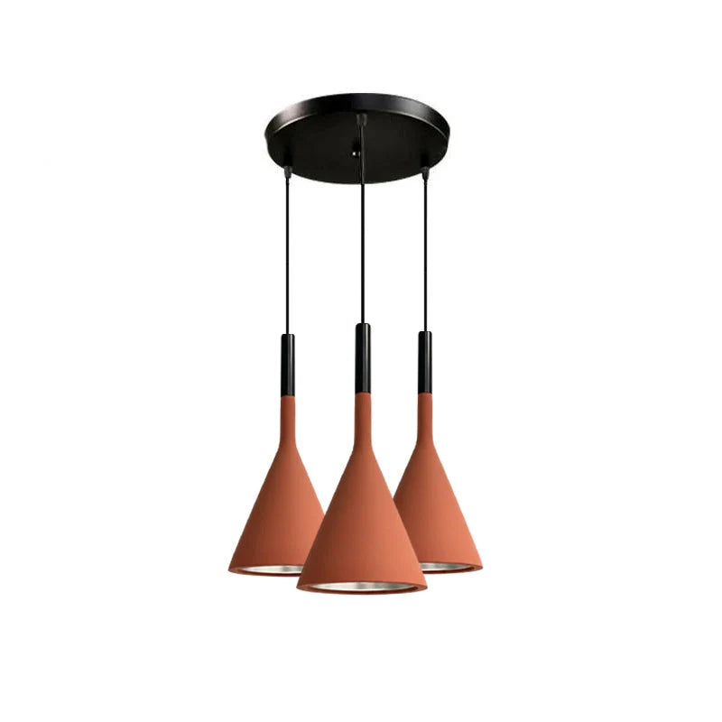 Pendant Lamp Concrete Conical Focused Beam