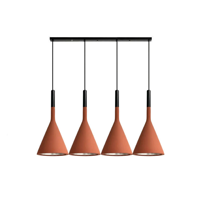 Pendant Lamp Concrete Conical Focused Beam