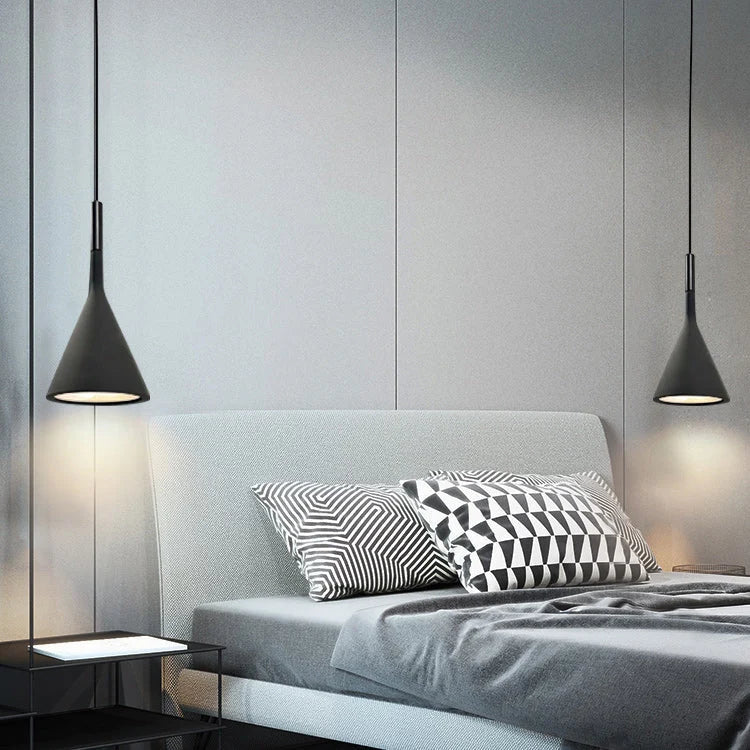 Pendant Lamp Concrete Conical Focused Beam