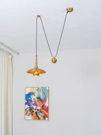 Pendant Lamp Counterweight Height Adjustable Chrome Or Gold