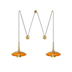 Pendant Lamp Counterweight Height Adjustable Chrome Or Gold