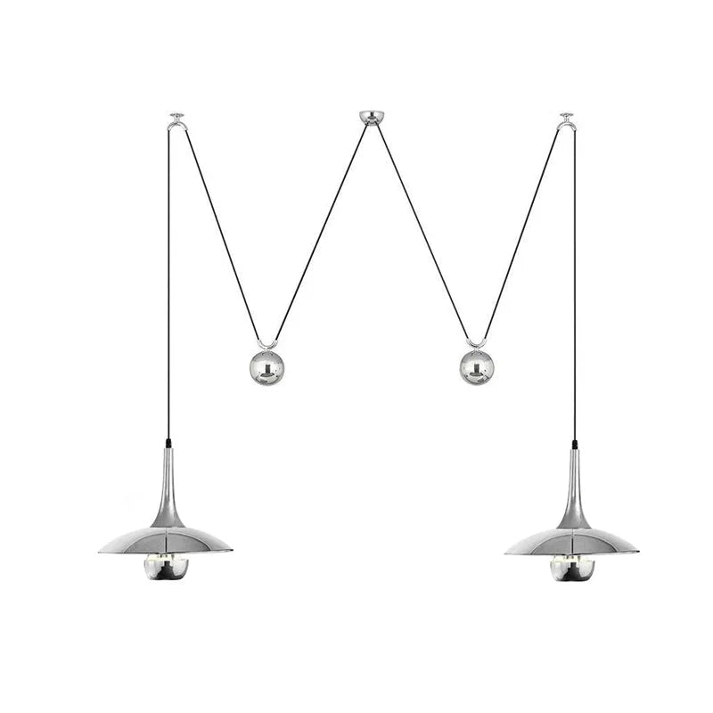 Pendant Lamp Counterweight Height Adjustable Chrome Or Gold