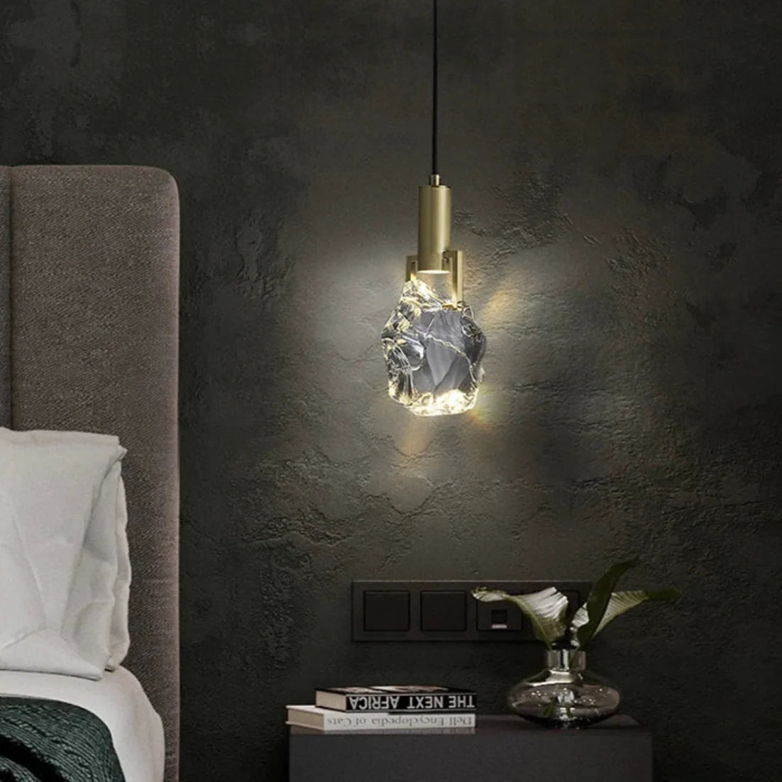 Pendant Lamp Crystal LED Adjustable Cable