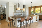 Pendant Lamp Genuine Marble & Copper Accents