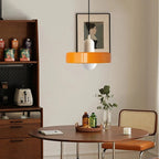 Pendant Lamp Glass Bauhaus-Inspired Double Color Shade