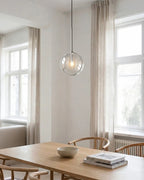 Pendant Lamp Glass Globe Bulb Included Adjustable Cable